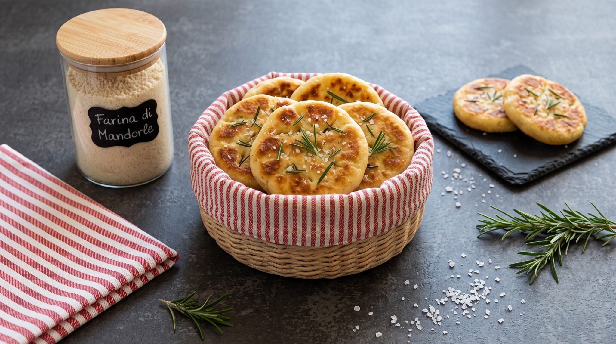 Focaccine keto in  padella
