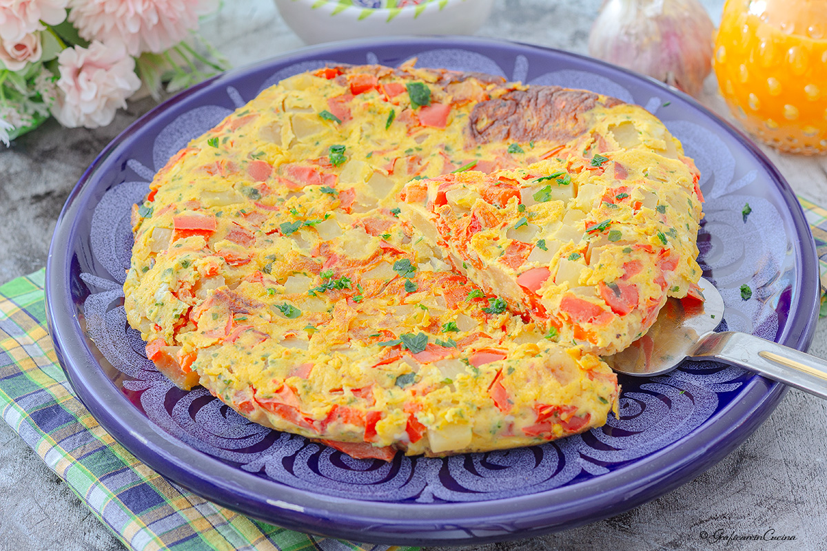 Frittata con peperoni