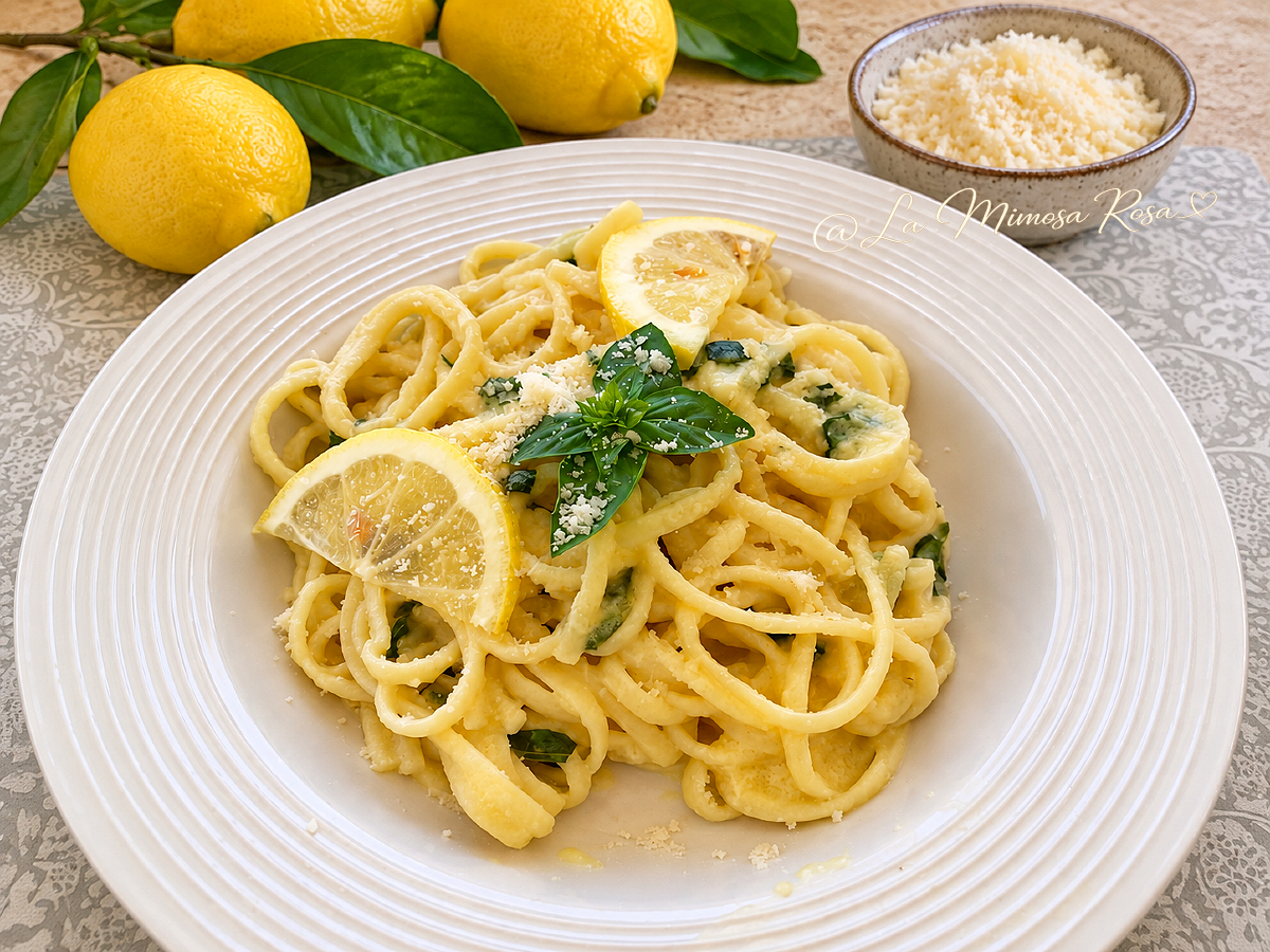 Spaghetti al limone cremosi senza panna: pronti nel tempo di cottura della pasta