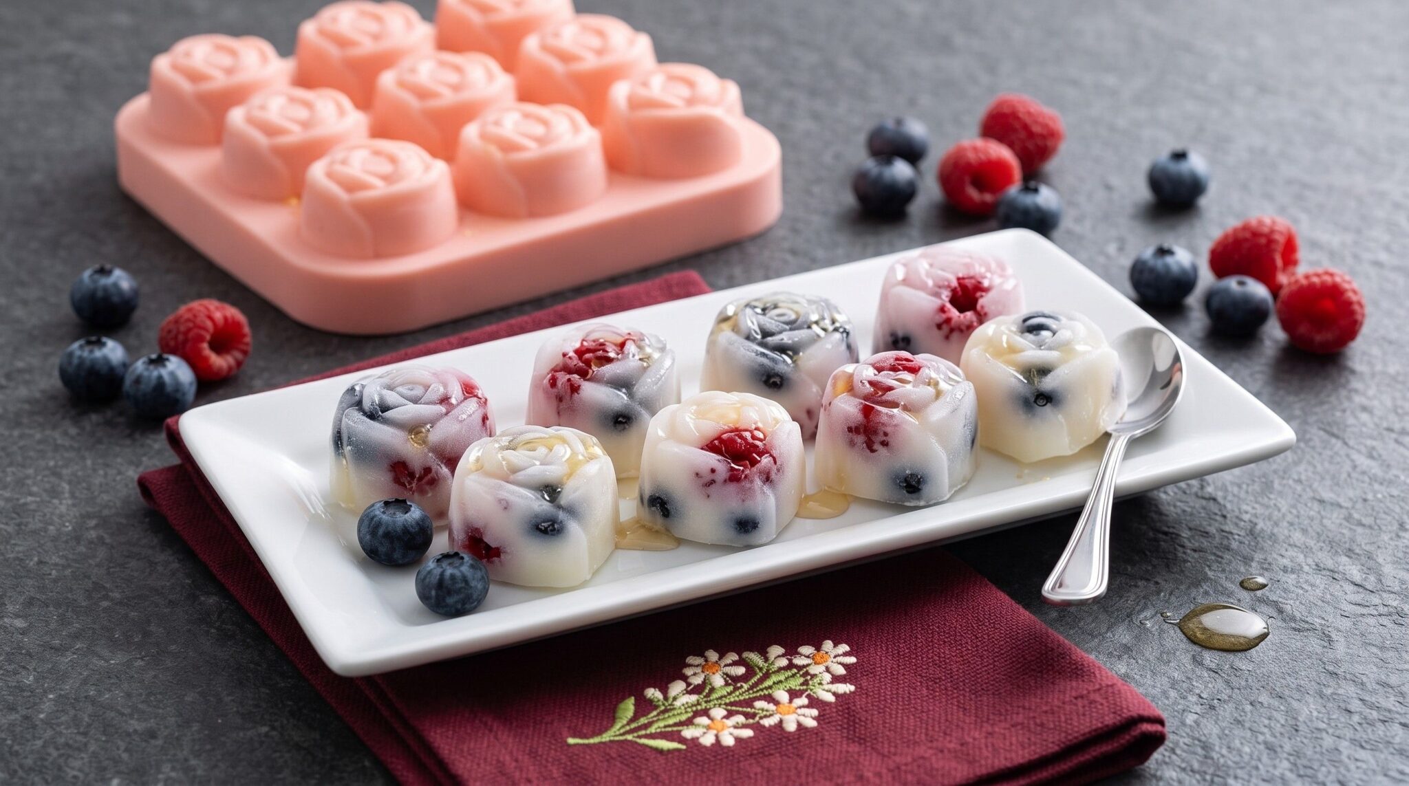 Yogurt bites ai frutti di bosco