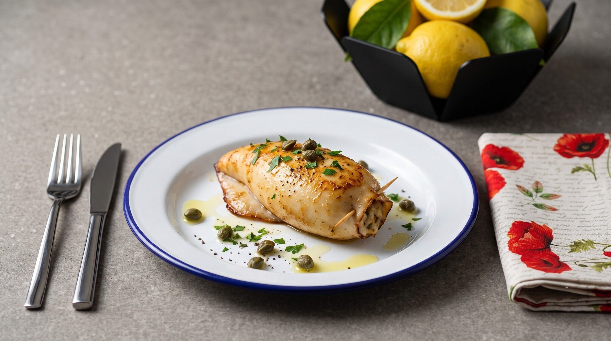 Calamari ripieni al limone 