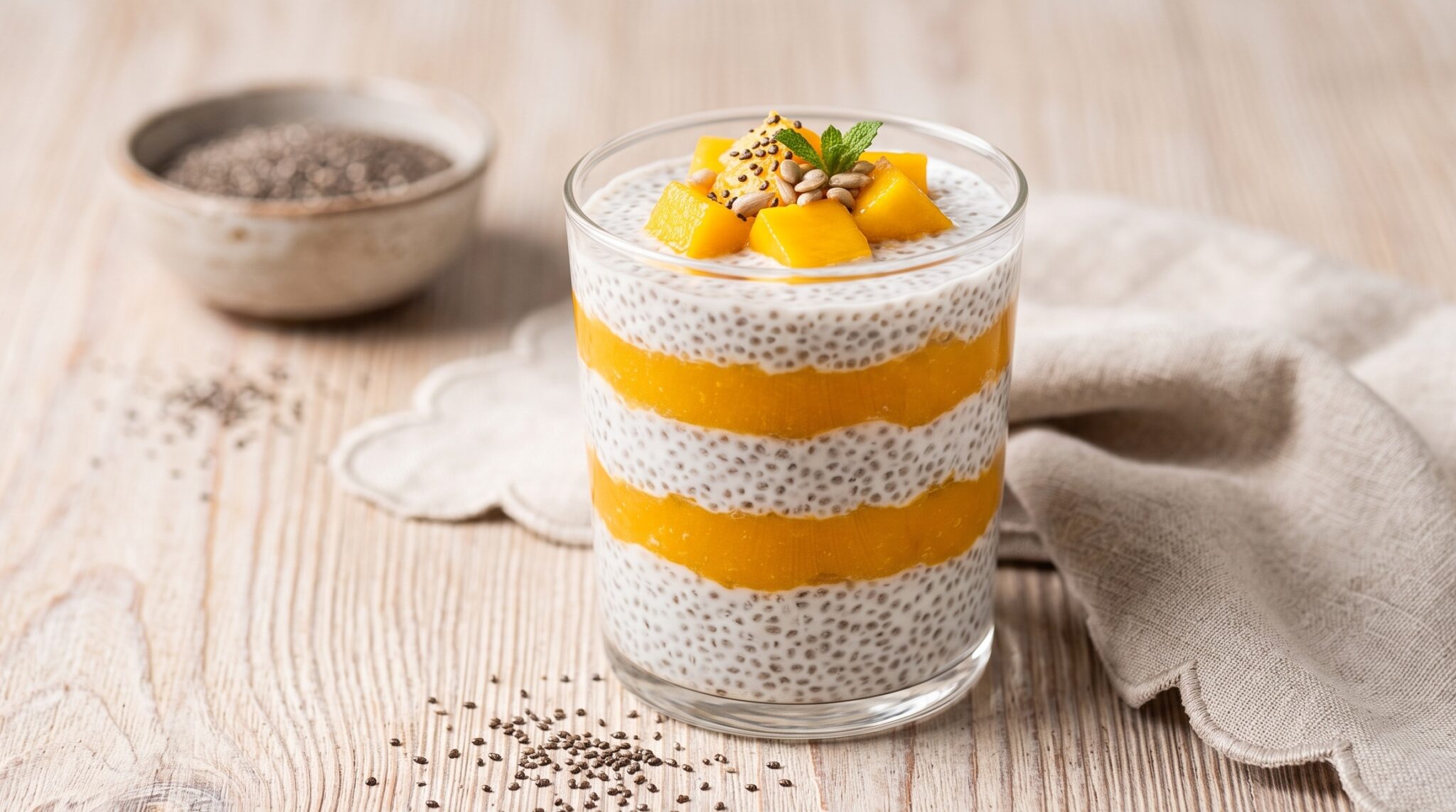Chia pudding a strati