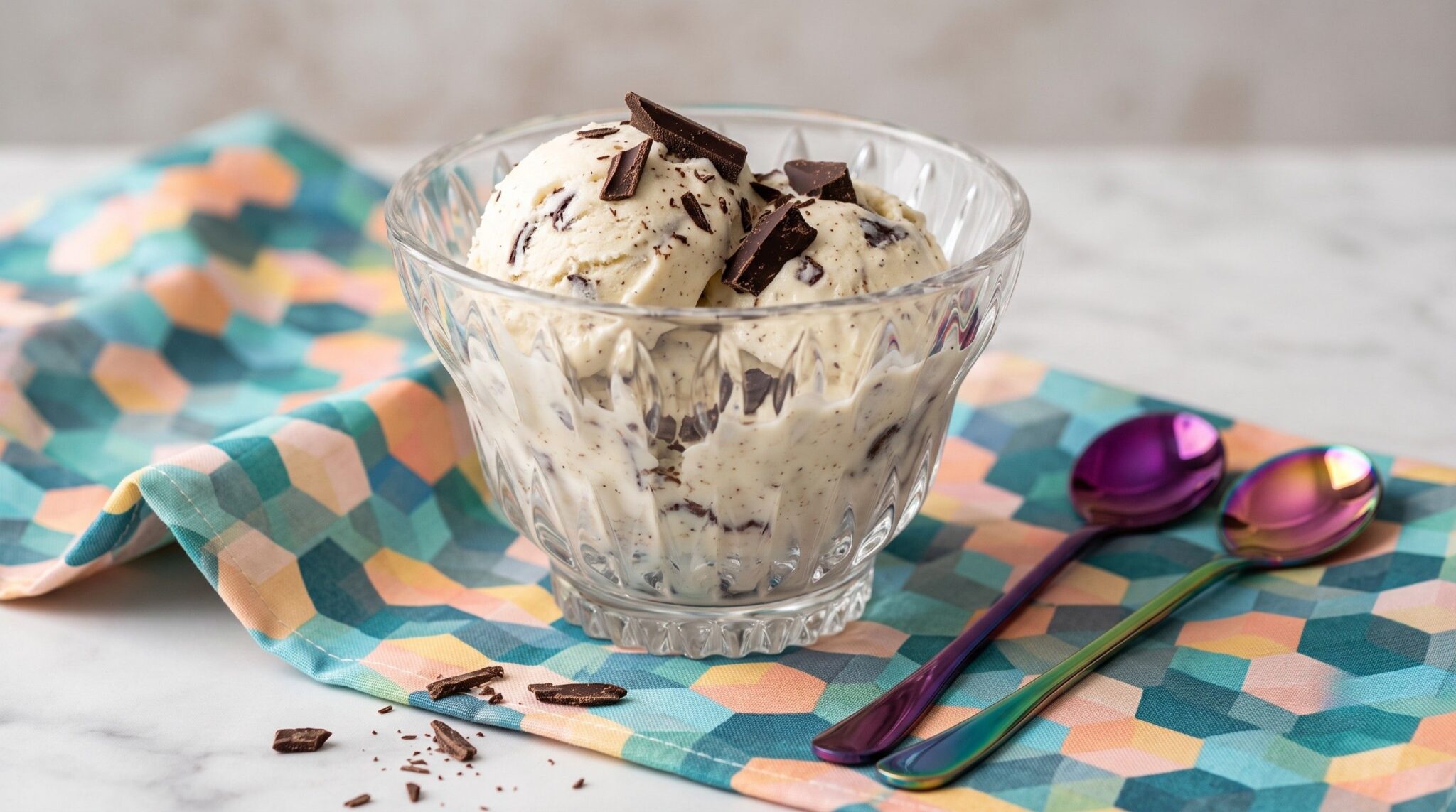 Keto gelato alla stracciatella