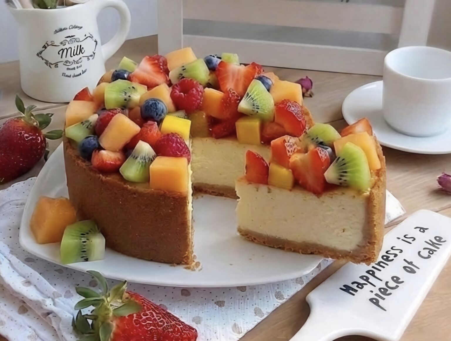 Cheesecake macedonia
