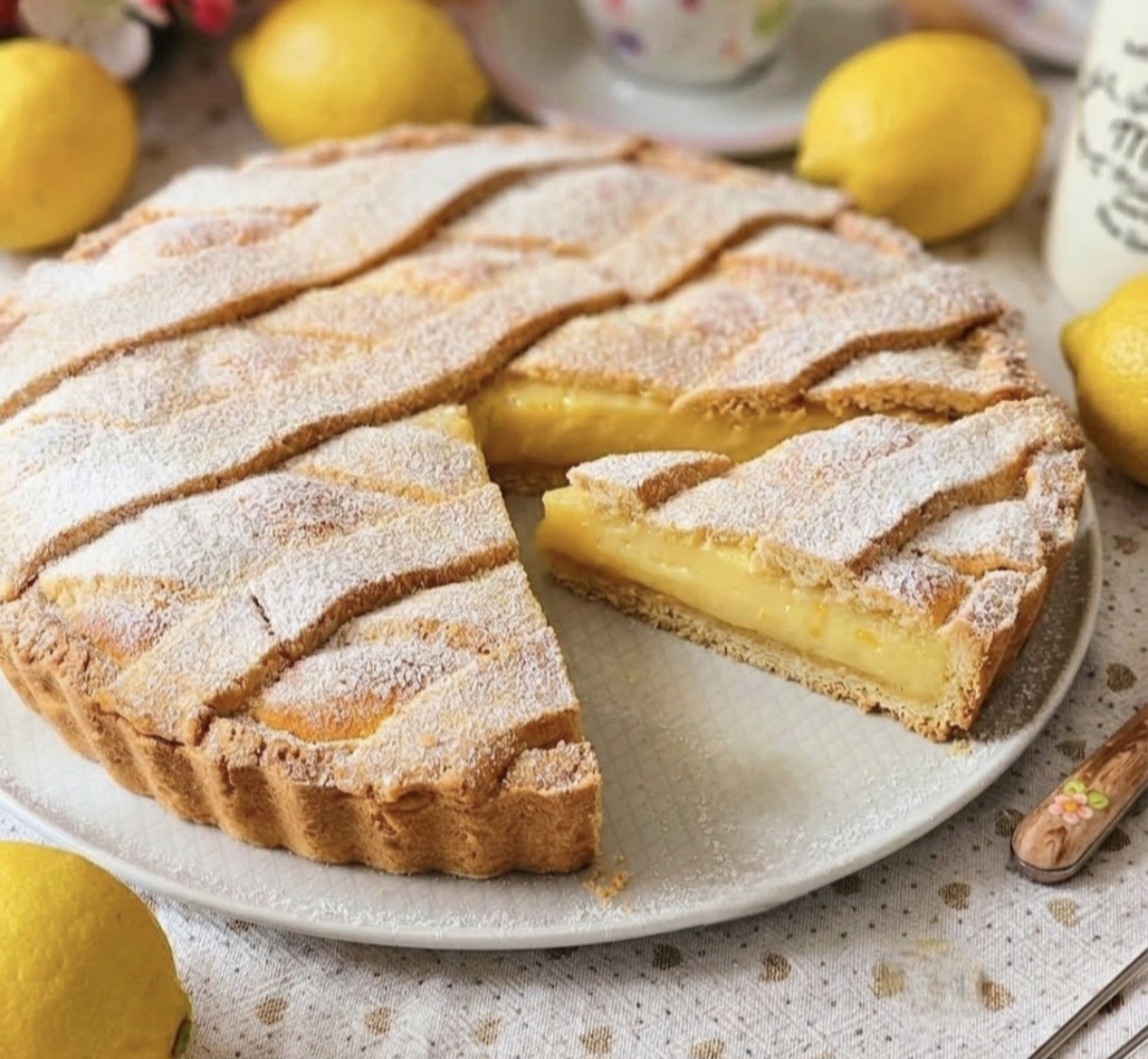 Crostata con crema al limone 