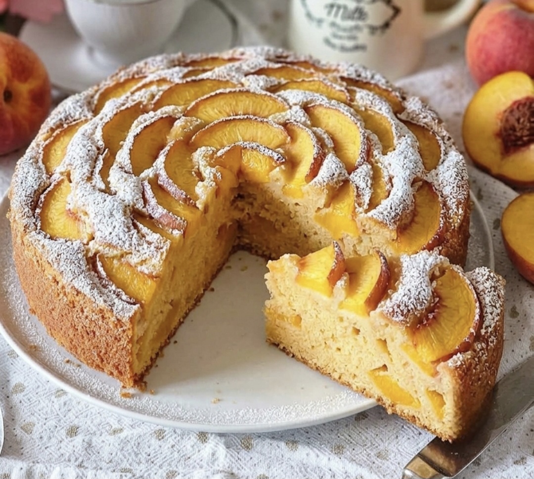 Torta alle pesche 