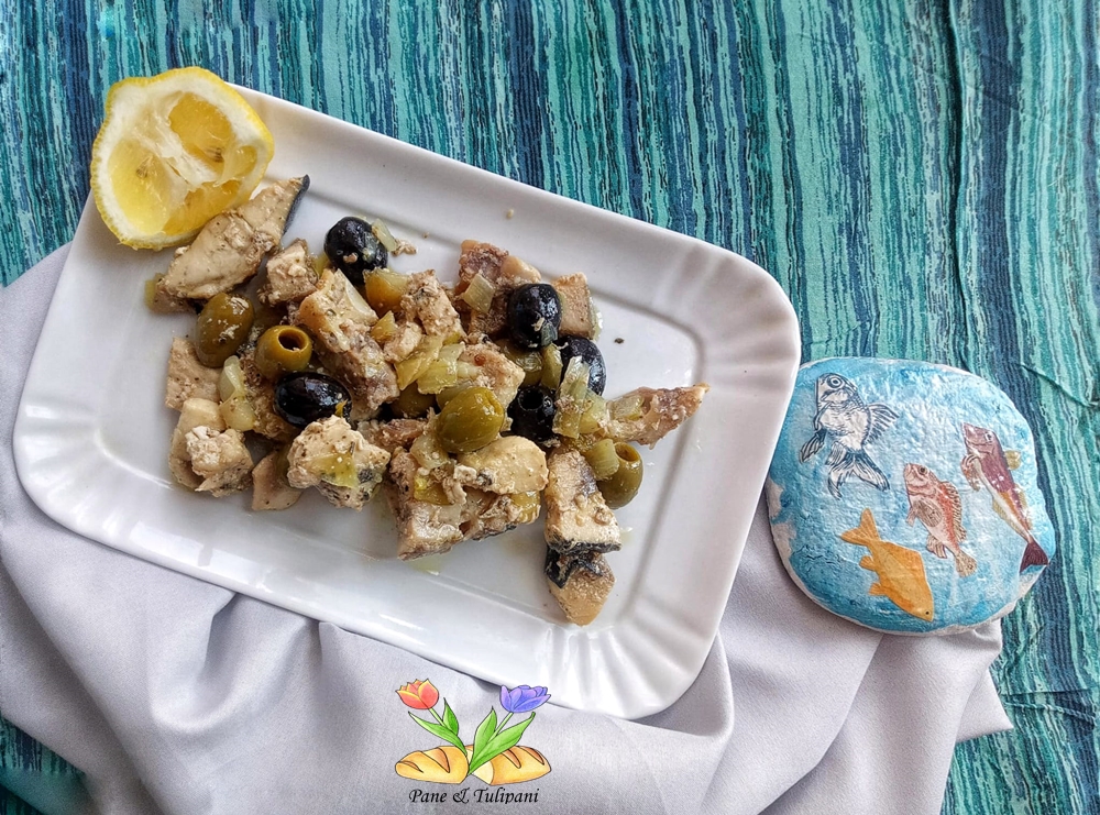 Pesce spada marinato in padella