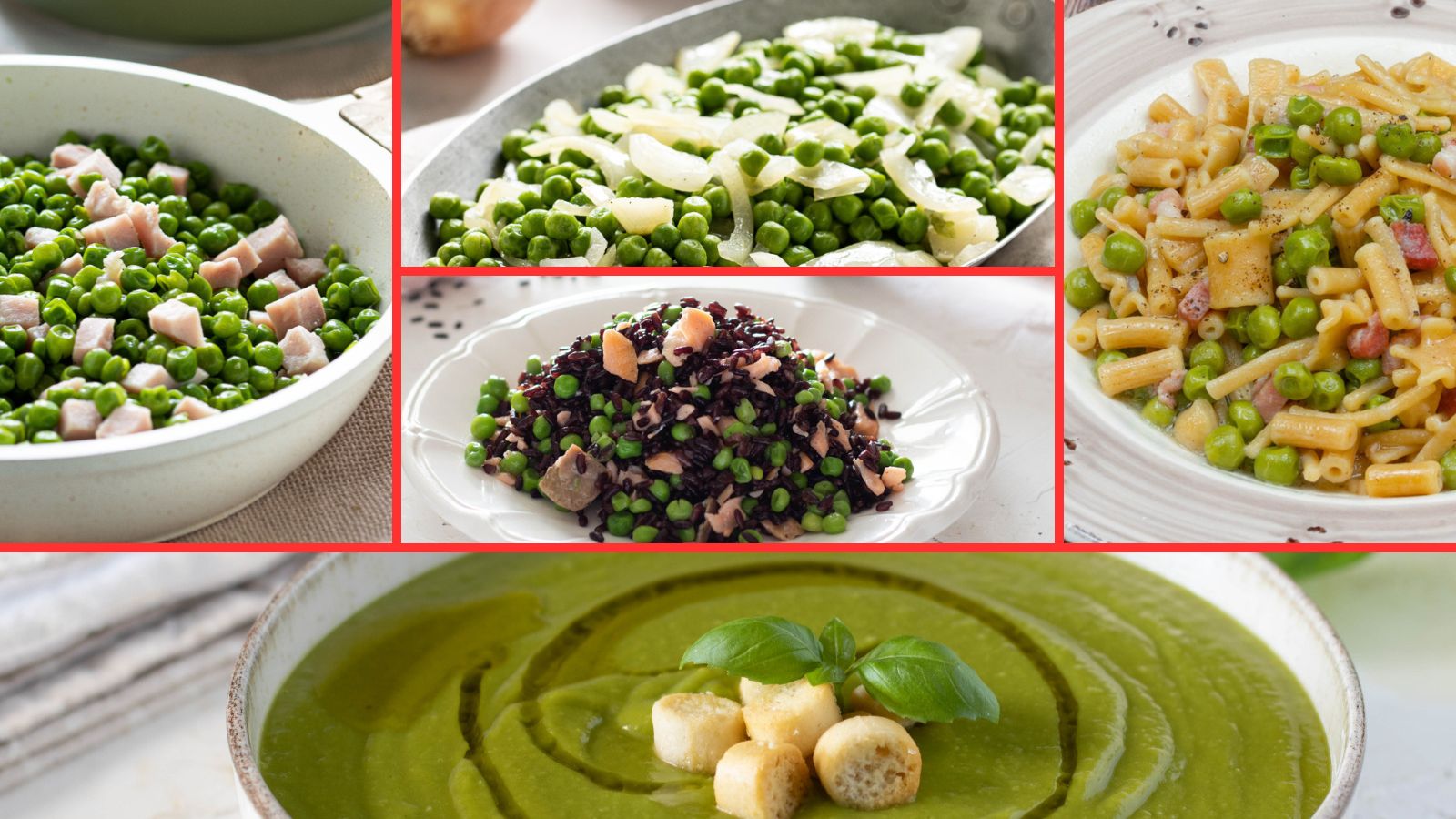 8 ricette con i piselli che sanno di casa: minestre, primi e contorni ...