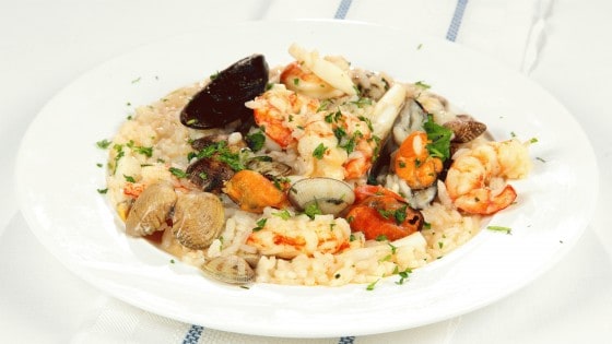 Riso alla pescatora nella versione sarda