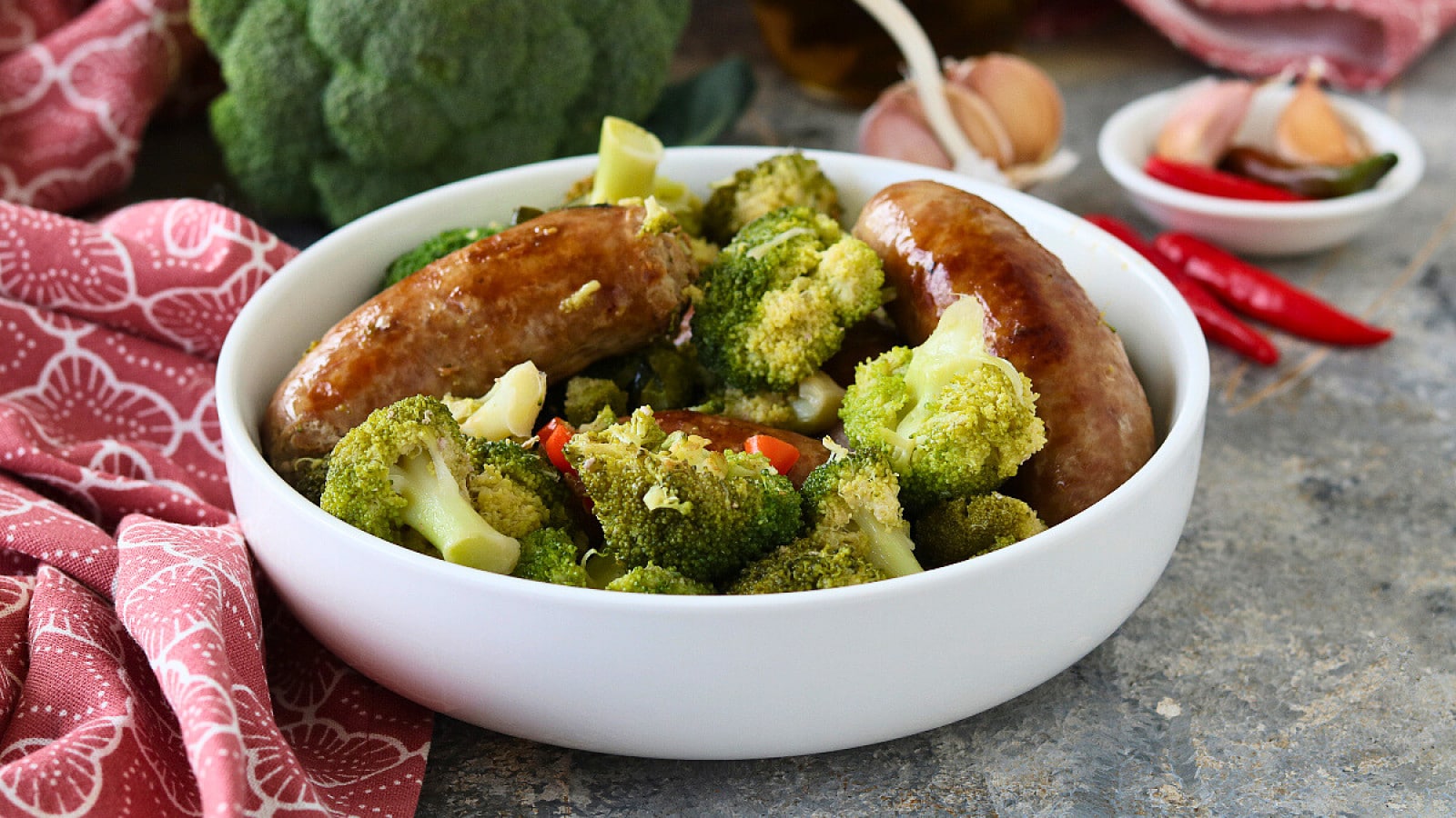 Salsicce con i broccoli