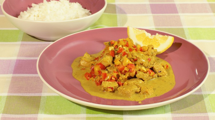 Curry di tacchino, limone e cocco