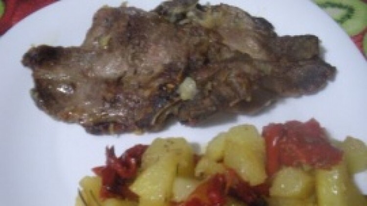 Bistecchine al forno con patate