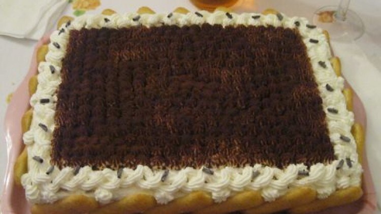 Tiramisù vestito a festa di Lady D