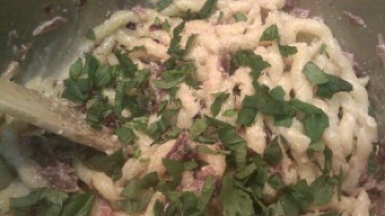 Fusilli al radicchio e curry