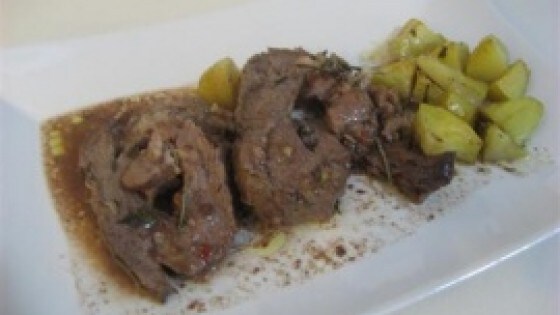 Arrosto di vitello con patate