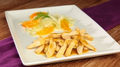 Petto di pollo all'arancia