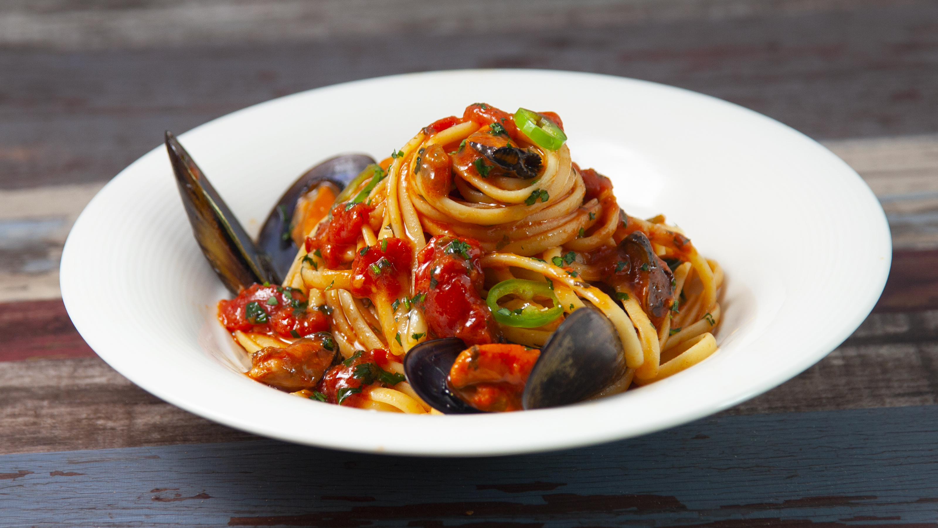 linguine con cozze e vongole