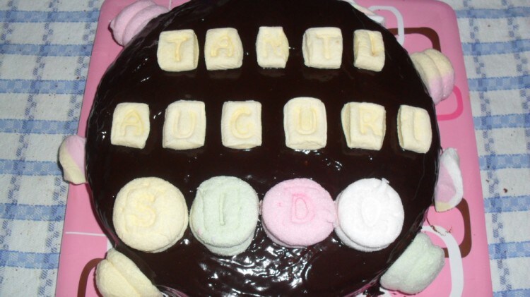 Torta Rocher con marshmallow