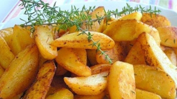 Patate dorate al timo