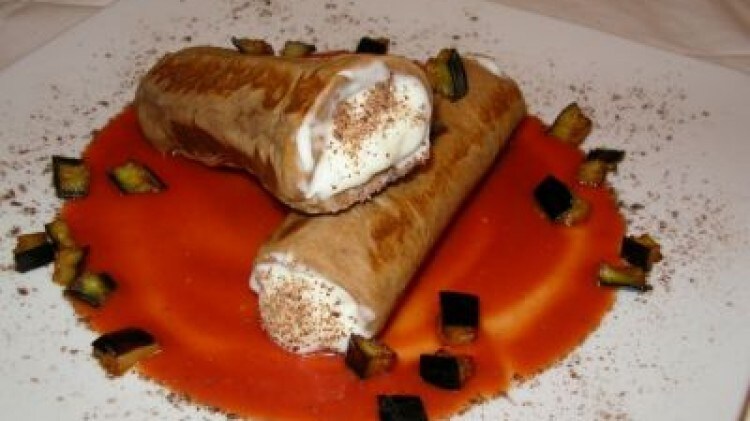 Cannoli di cacao con squaccherone