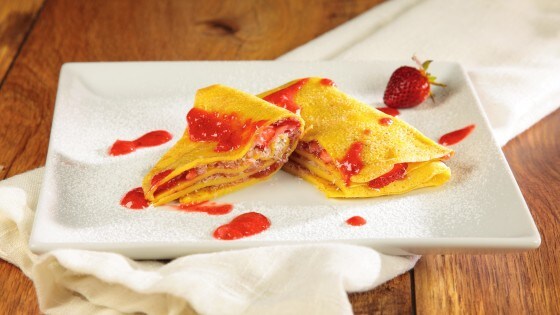 Crepes fragole e cocco
