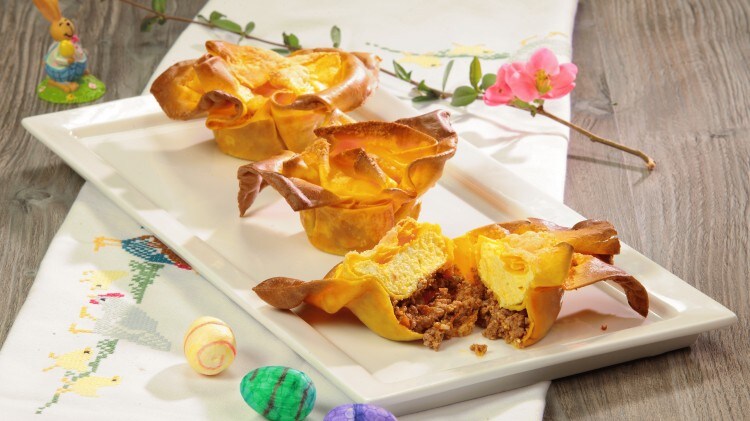 Lasagnette con ragù di agnello e ricotta allo zafferano