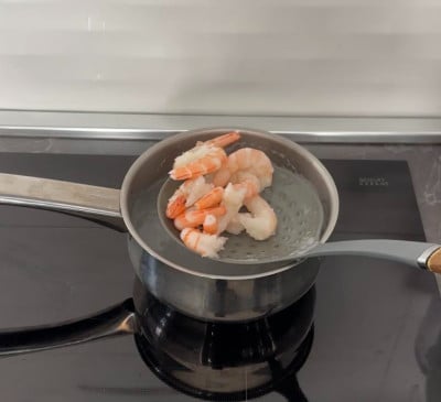 Insalata russa con gamberi