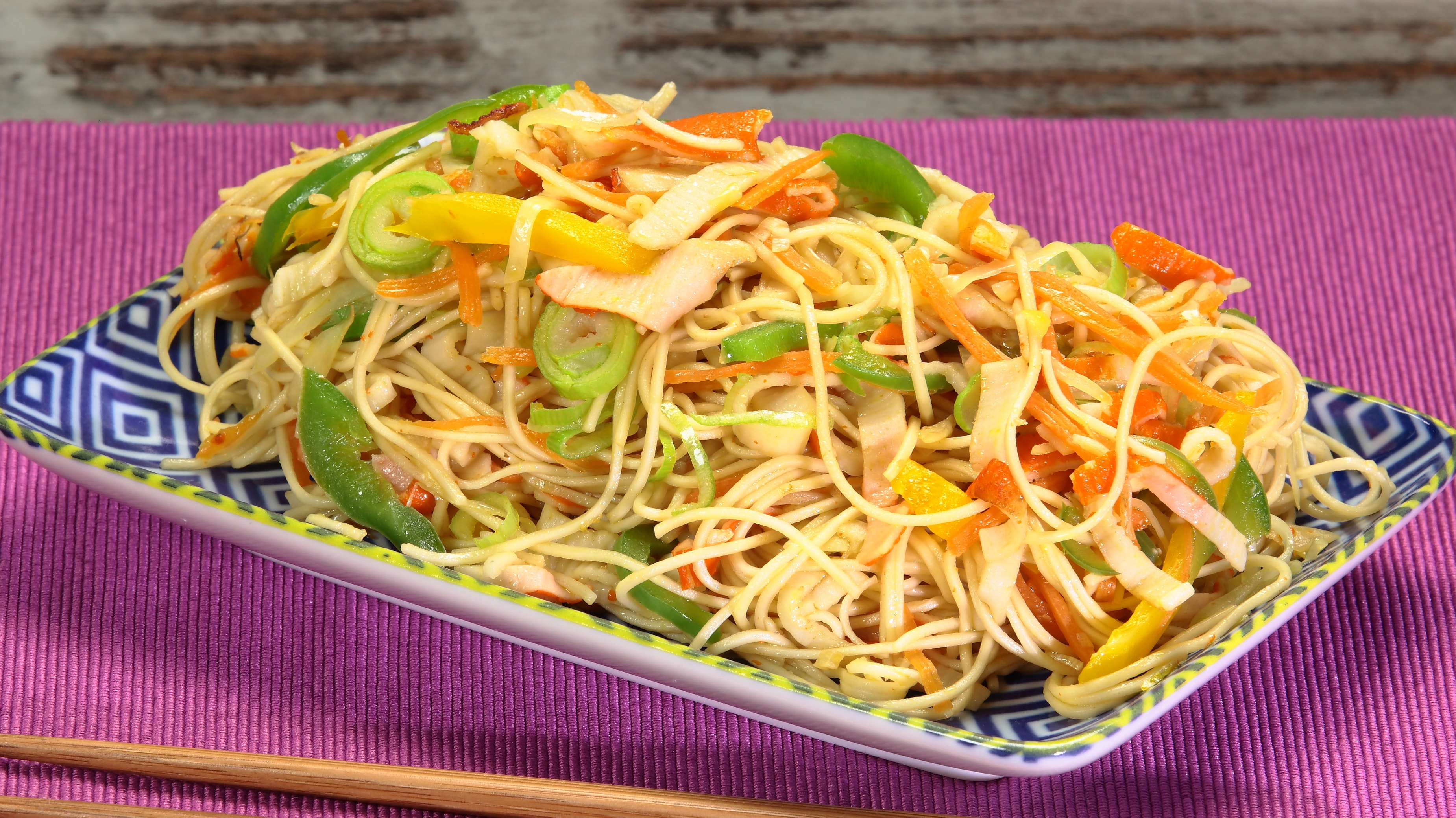 Noodles con le verdure ricetta facile