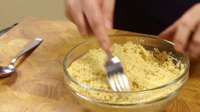 Ricetta Cous cous con salmone affumicato e melanzane