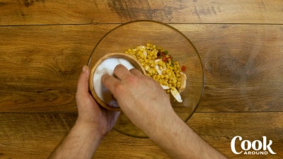 Insalata di orzo con pollo e carote