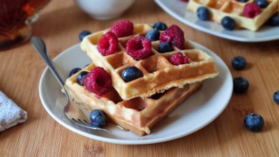 Waffle al latticello