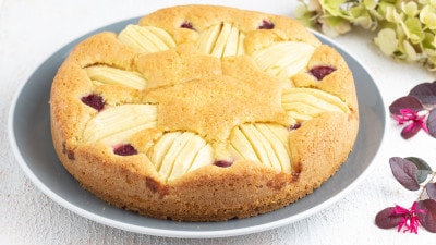 Torta alle mele e lamponi