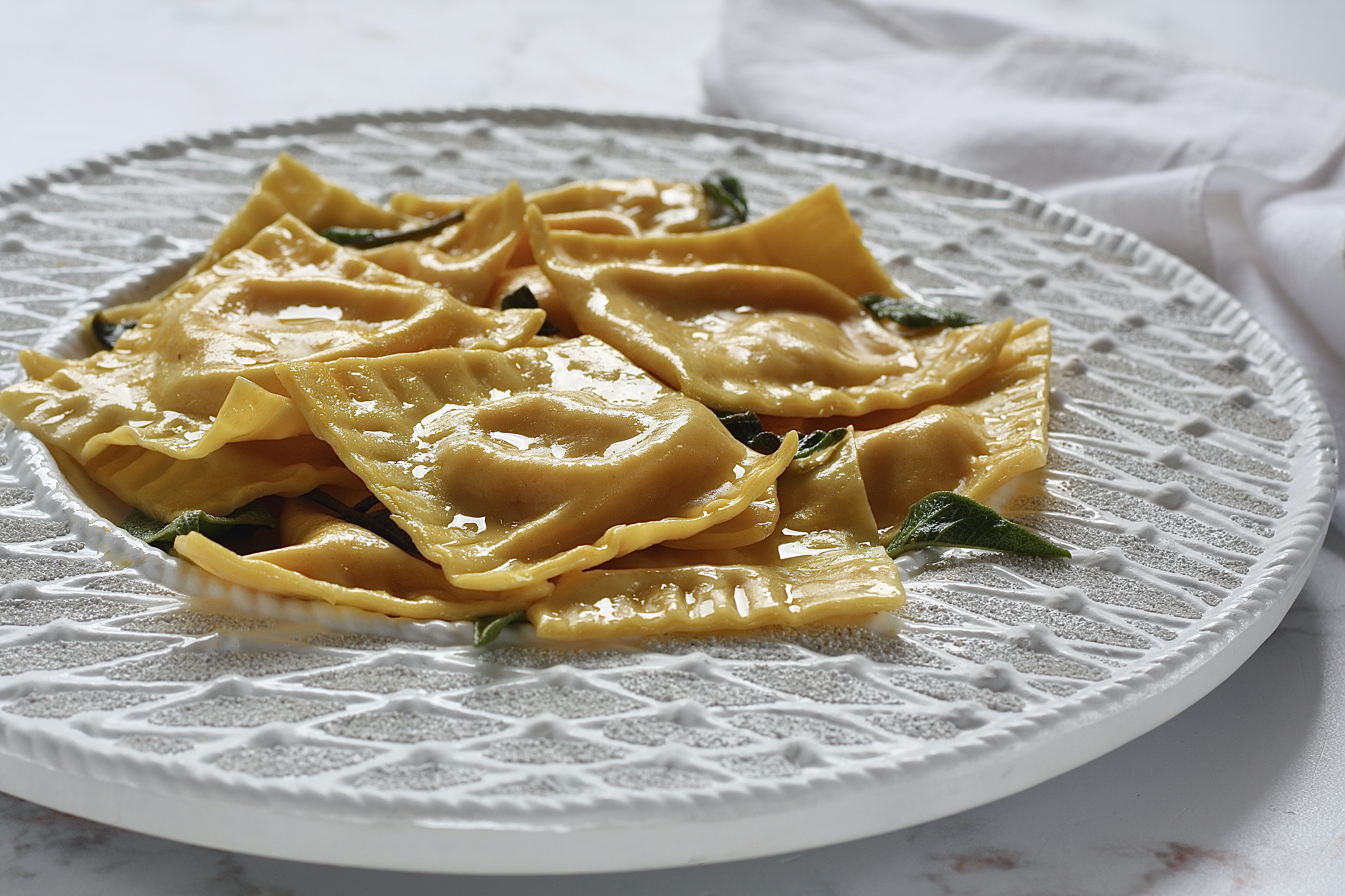 ravioli di zucca e ricotta