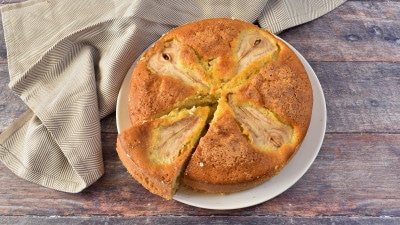 Torta pere e cioccolato bianco
