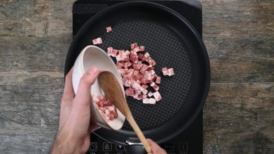Orecchiette with turnip tops and bacon