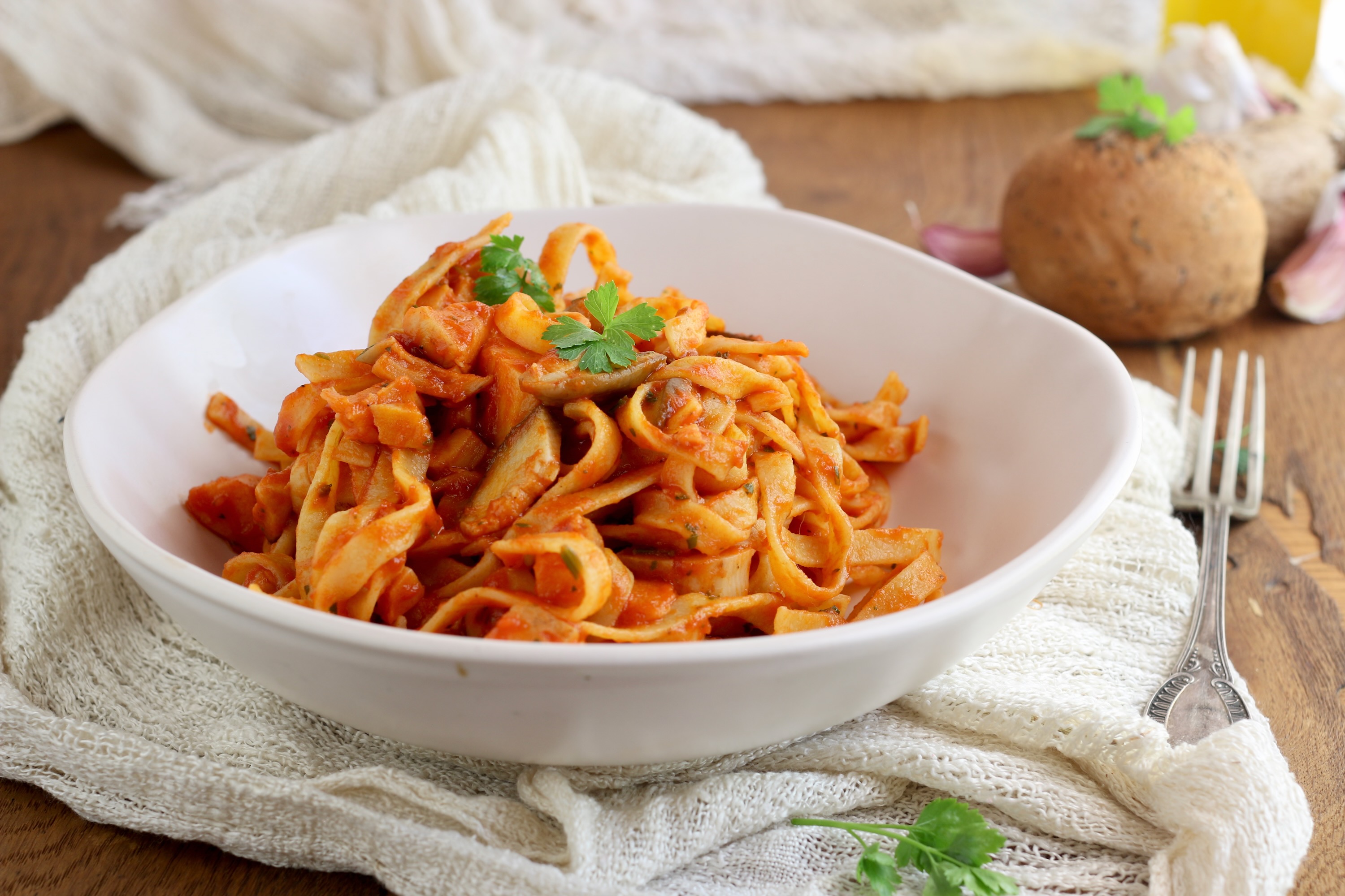 ricetta tagliatelle con i funghi