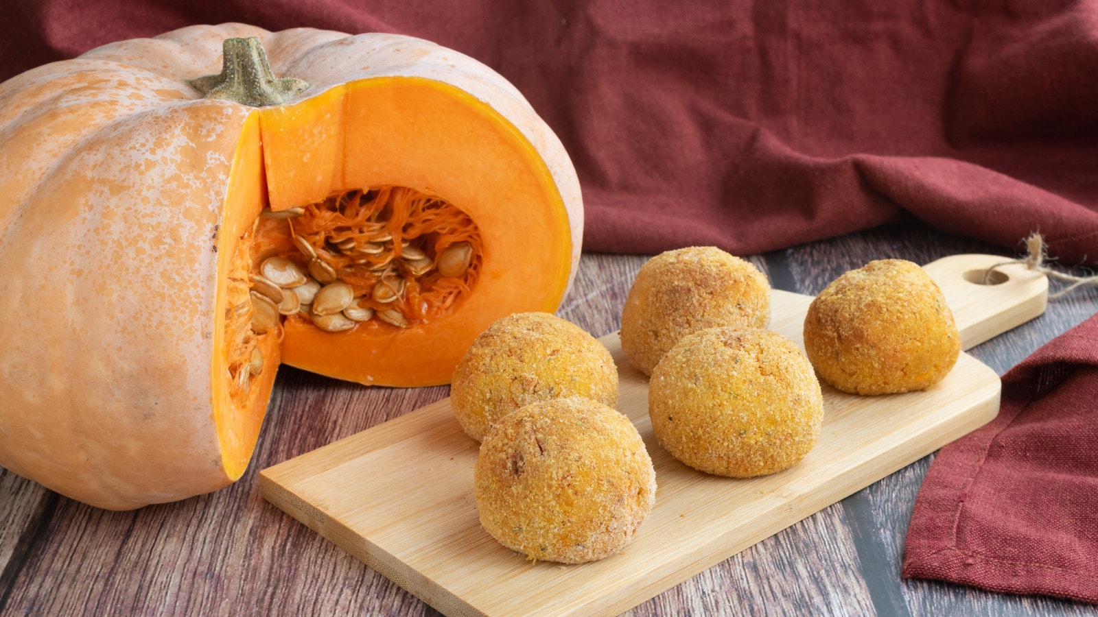 Polpette di zucca in friggitrice ad aria