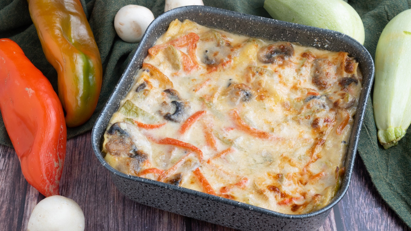 Lasagne di verdure in friggitrice ad aria: ricetta vegetariana facile e veloce