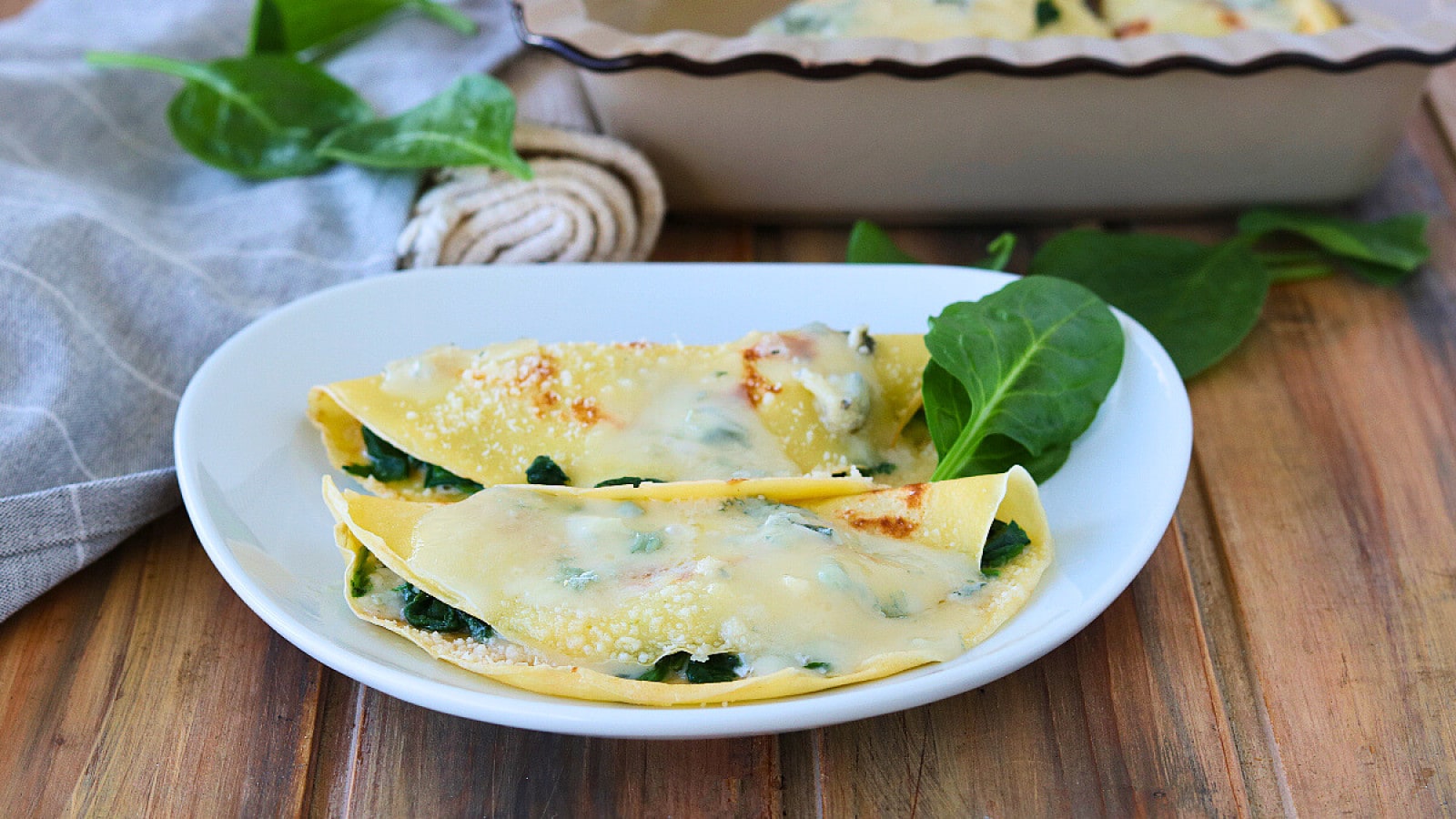 Crepes al gorgonzola e spinaci: ricetta cremosa e saporita