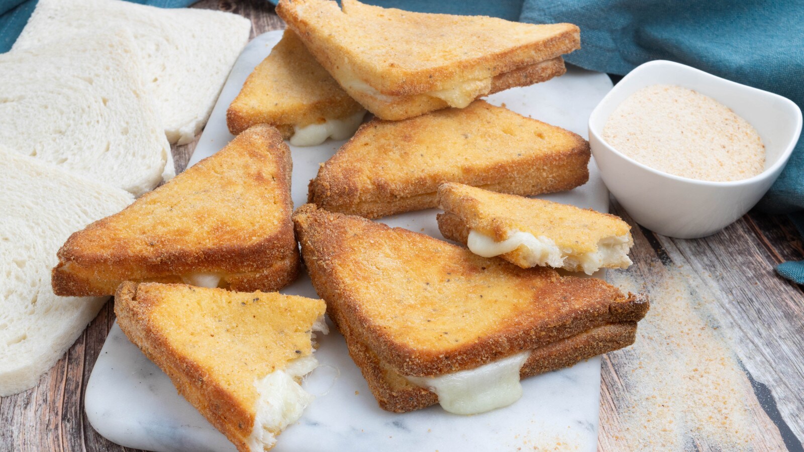 Mozzarella in carrozza: croccante e leggera con la friggitrice ad aria