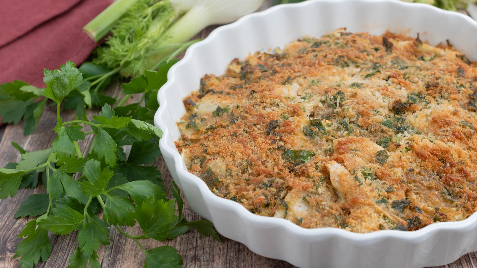 Finocchi gratinati in friggitrice ad aria: croccanti e irresistibili