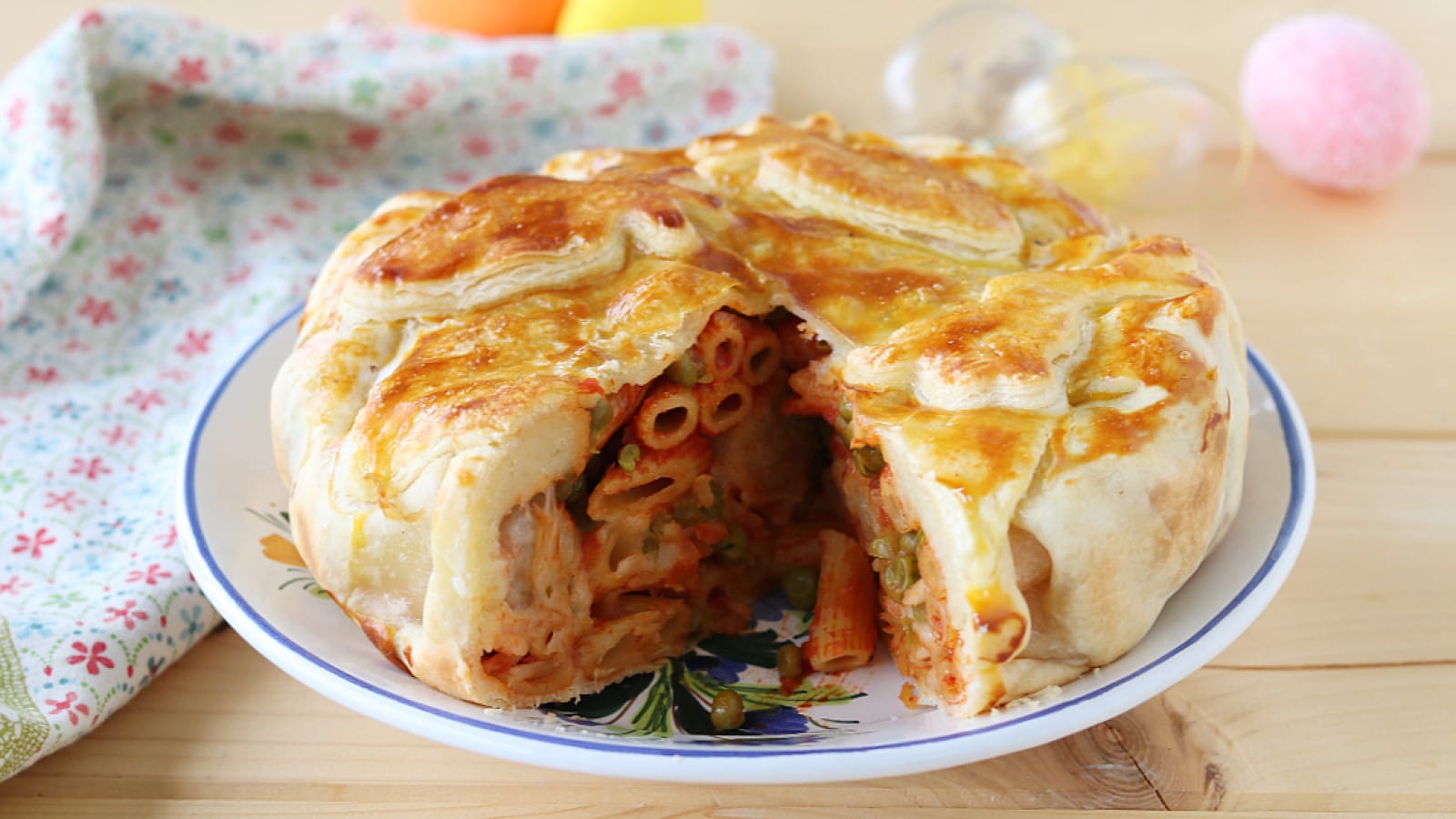 Timballo di pasta in crosta