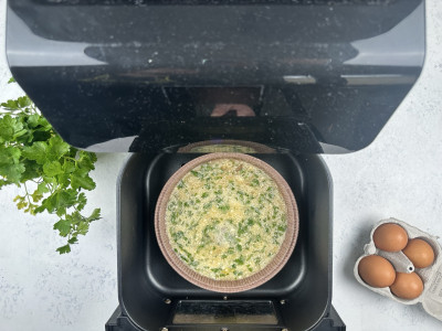 Frittata in friggitrice ad aria: ricetta veloce e leggera | Cookaround