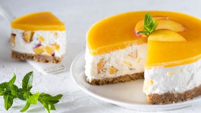 Cheesecake alle pesche