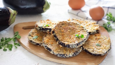 Melanzane impanate al forno