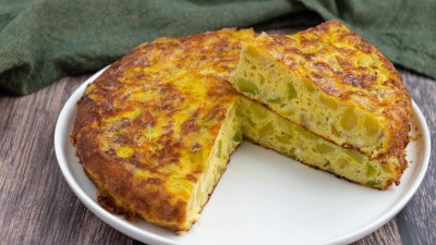 Frittata di zucchine in friggitrice ad aria