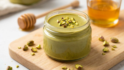 Burro di pistacchi tostati e miele