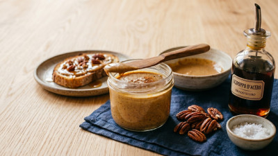 Burro di noci pecan e sciroppo d’acero