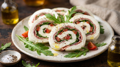 Rotolo di mozzarella con prosciutto e rucola: la ricetta estiva senza cottura