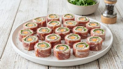 Rotolini di prosciutto e melone